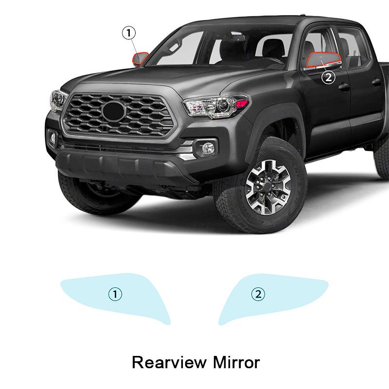 Toyota Tacoma Custom Protective Film Set for Headlights and Mirrors