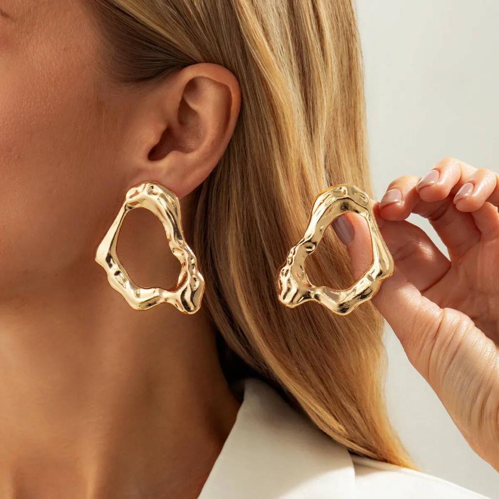 PuRui 7 Style Elegant Flower Scallop Pendant Earrings for Women 2026 New Vintage Creative Aesthetics Jewelry Drop Earrings Gifts