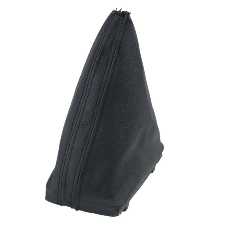 Left Driver Side Leather Gear Shift Knob Lever Shifter Case Gear Shift Collar For Volkswagen VW Golf 7 MK7 7.5 DSG Black Stitch