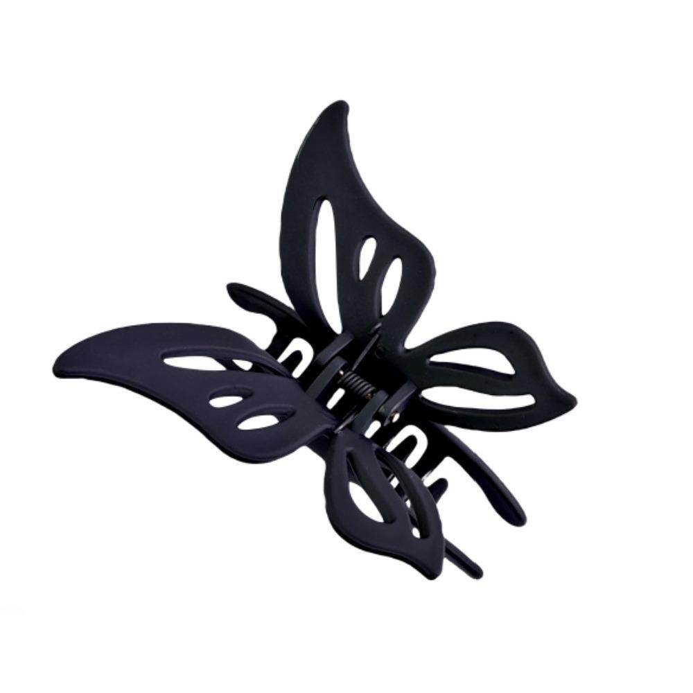 

Однотонная матовая полая заколка-бабочка для волос для женщин и девочек, заколка для волос на затылке, модная акриловая заколка для ванны, головные уборы