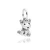 Animal Series Bead Dog Owl Turtle Fox Teddy Bear Dangle Charm Fit Original European 925 Sterling copper Bracelet DIYZircon Gift