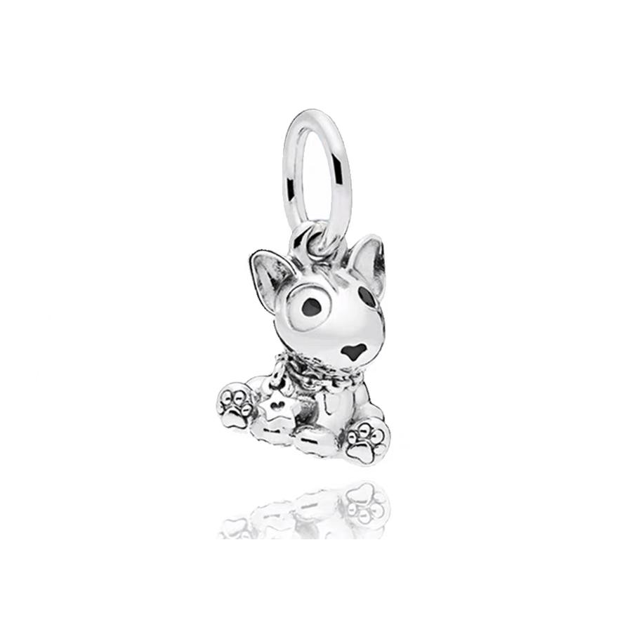 Animal Series Bead Dog Owl Turtle Fox Teddy Bear Dangle Charm Fit Original European 925 Sterling copper Bracelet DIYZircon Gift