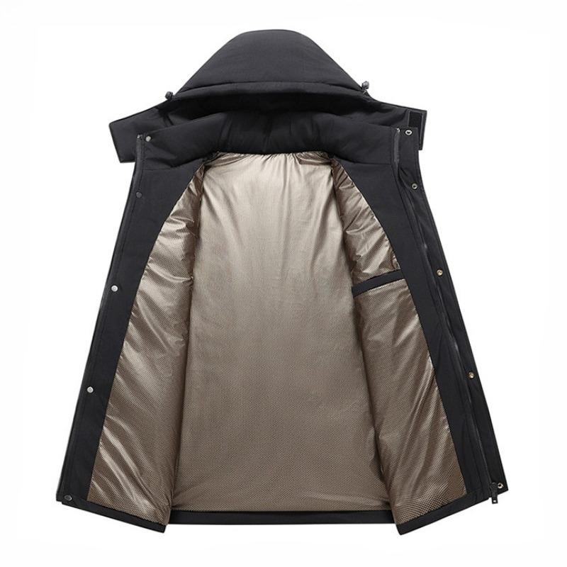 Casual Hooded Parkas Men Hiking Down Jackets Outdoor Windproof Warm Outerwear Down Coats Autumn Winter Male Clothing