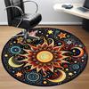 1pc Celestial Mandala Carpet for Office Non-Slip, Round Carpet, Soft & Comfortable, Carpet for Office, Lightweight Round Floor Mat