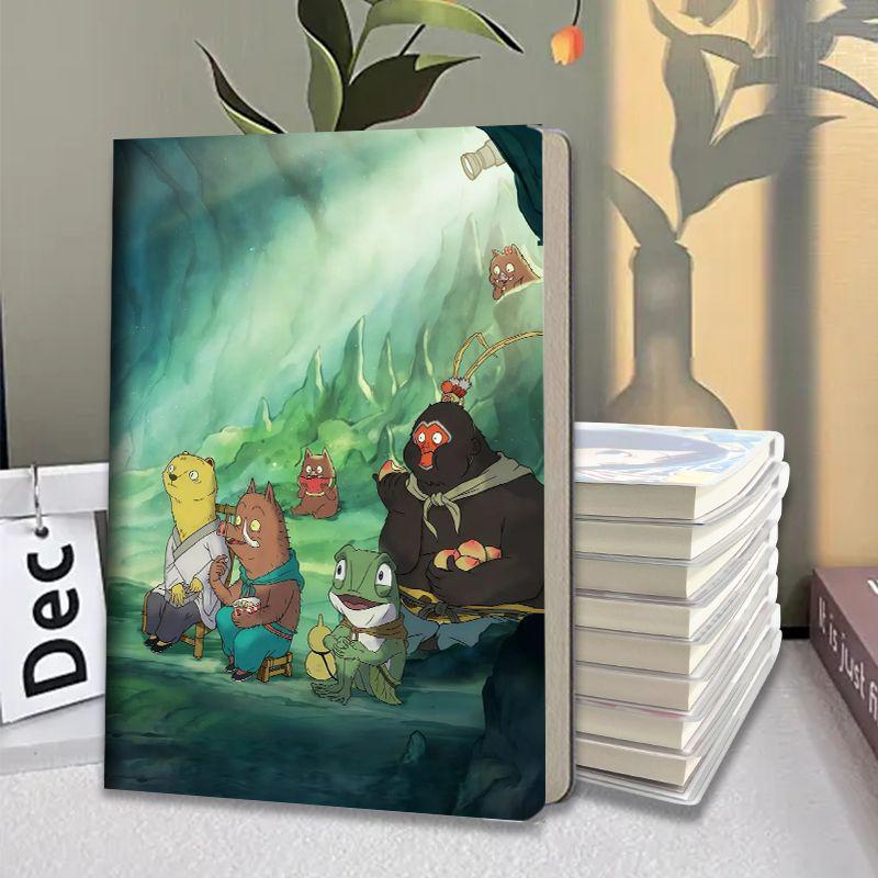 Langlangshan Little Monster Notebook: Durable Plastic Cover, Thick Pages, for Middle & Primary School Students