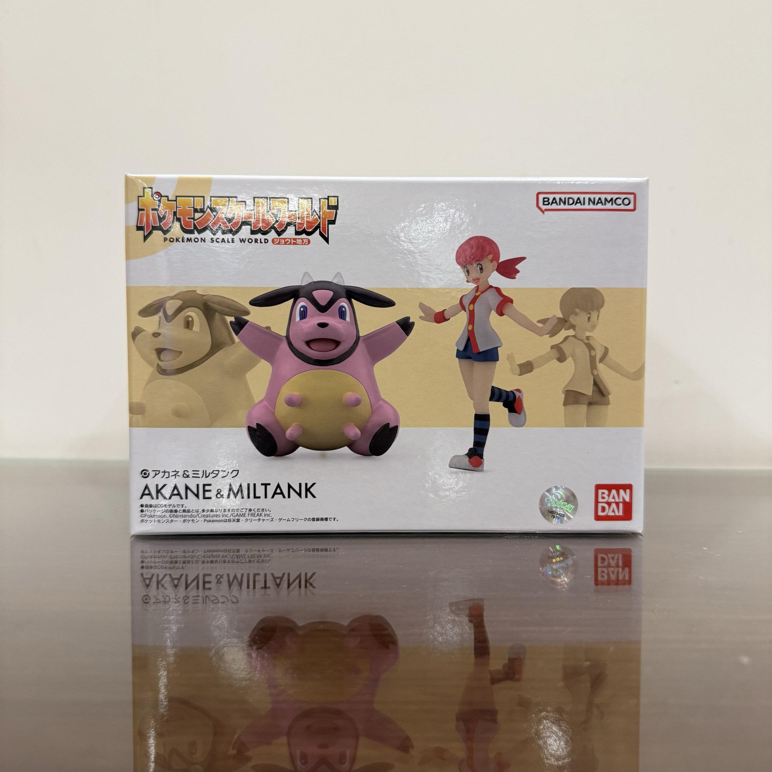 Scale World Johto Region Whitney Miltank Anime Figures Toys for Kids Gift Collectible Model Ornaments