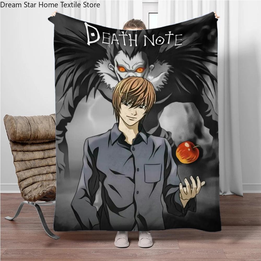 Japanese Anime Blanket DEATH-NOTE Children Warm Soft Blankets for Sofa Bed Cover Blanket Suitable for Birthday Souvenir Gifts