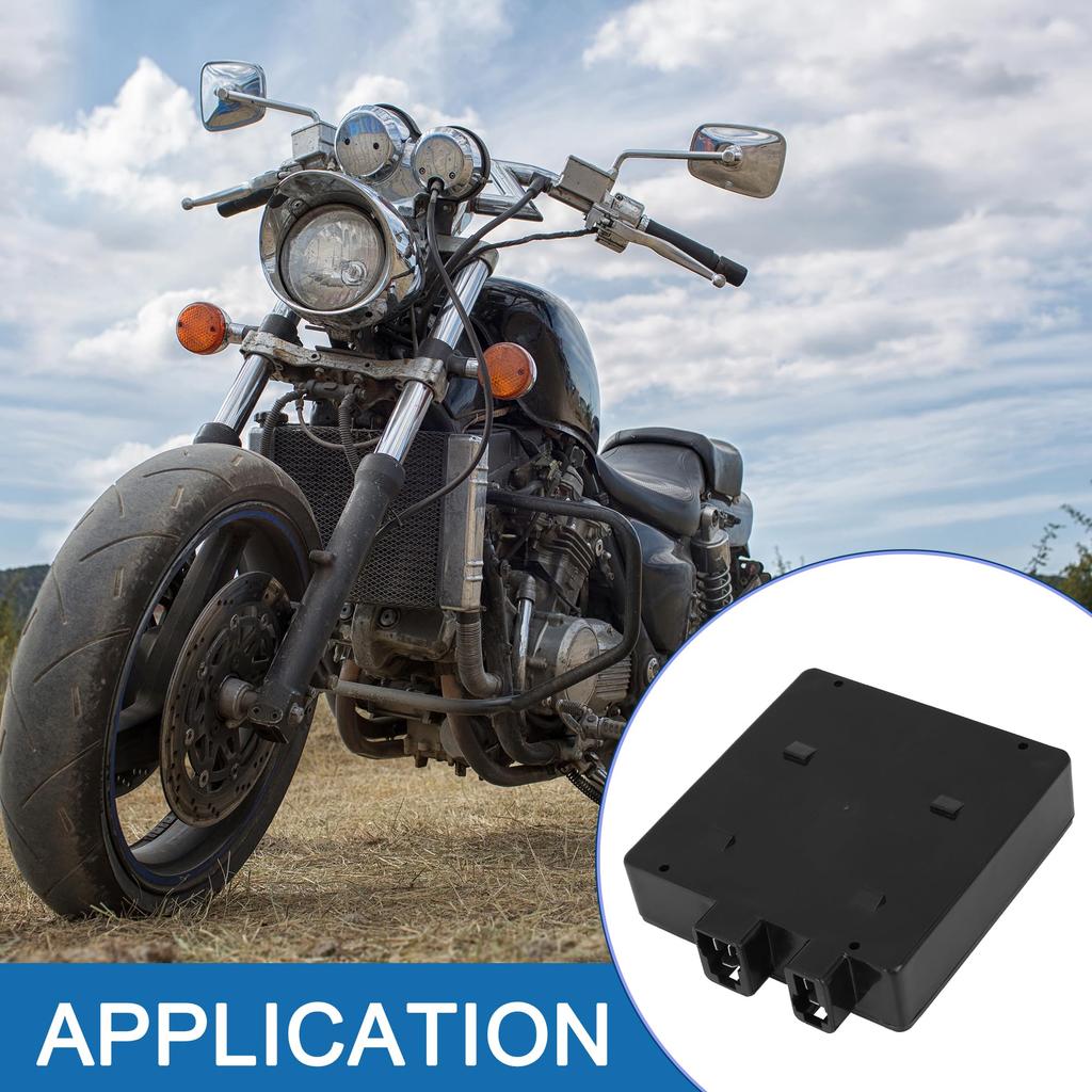 A ABSOPRO Motorcycle AC CDI Box 3290005300 5 Pin CDI Ignition Box Igniter for Suzuki GN125 Plastic Black