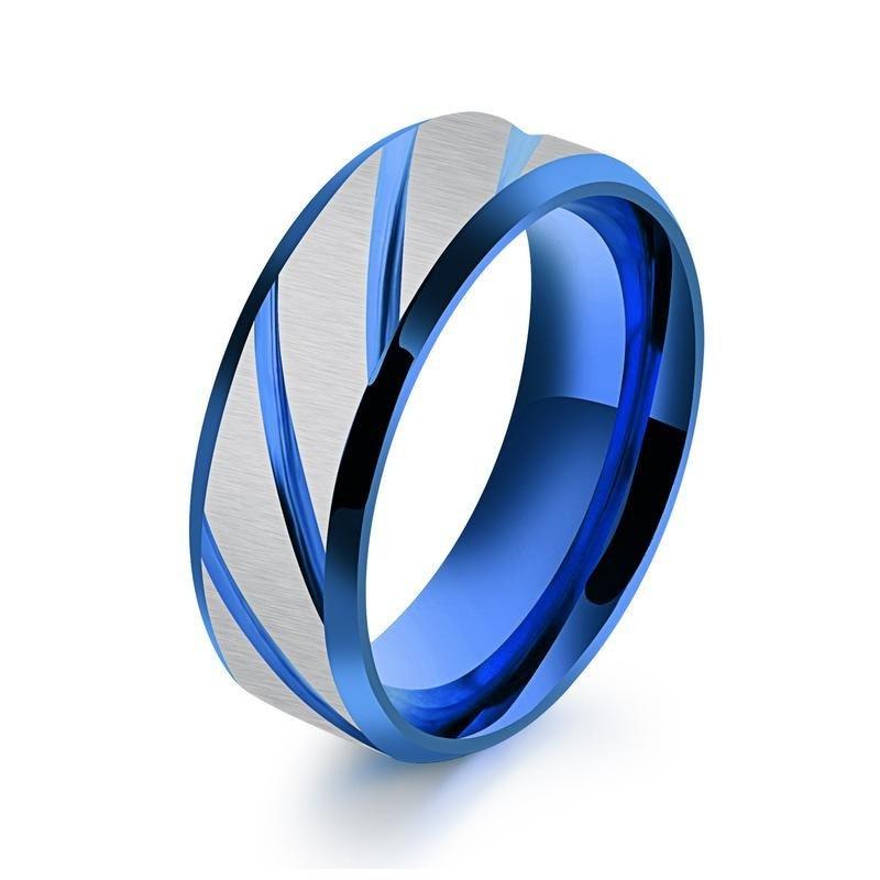 Anello in Acciaio di Titanio da Donna e Uomo Anello Lucido a Specchio Anello di Fidanzamento Matrimonio Anello di Promessa