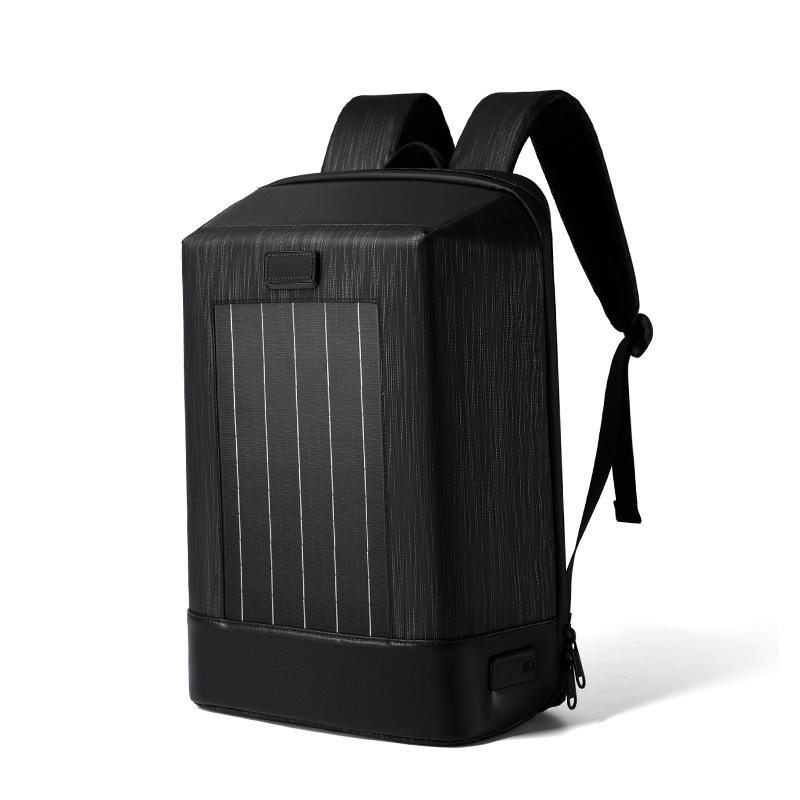 

2025 Багатофункціональний рюкзак для ноутбука на сонячній енергії для роботи та подорожей чорний