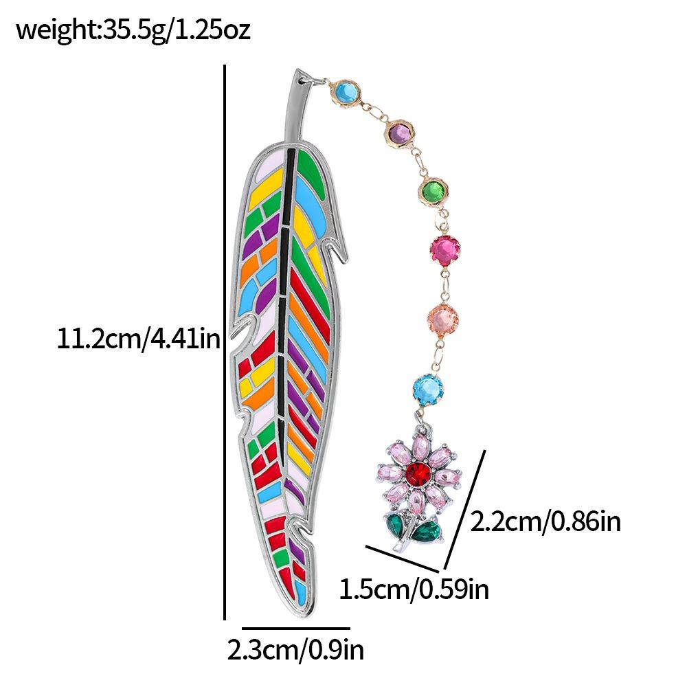 

Металлическая закладка в форме листа, маркер страницы книги, роскошная отметка для пагинации страницы, студенты Silver