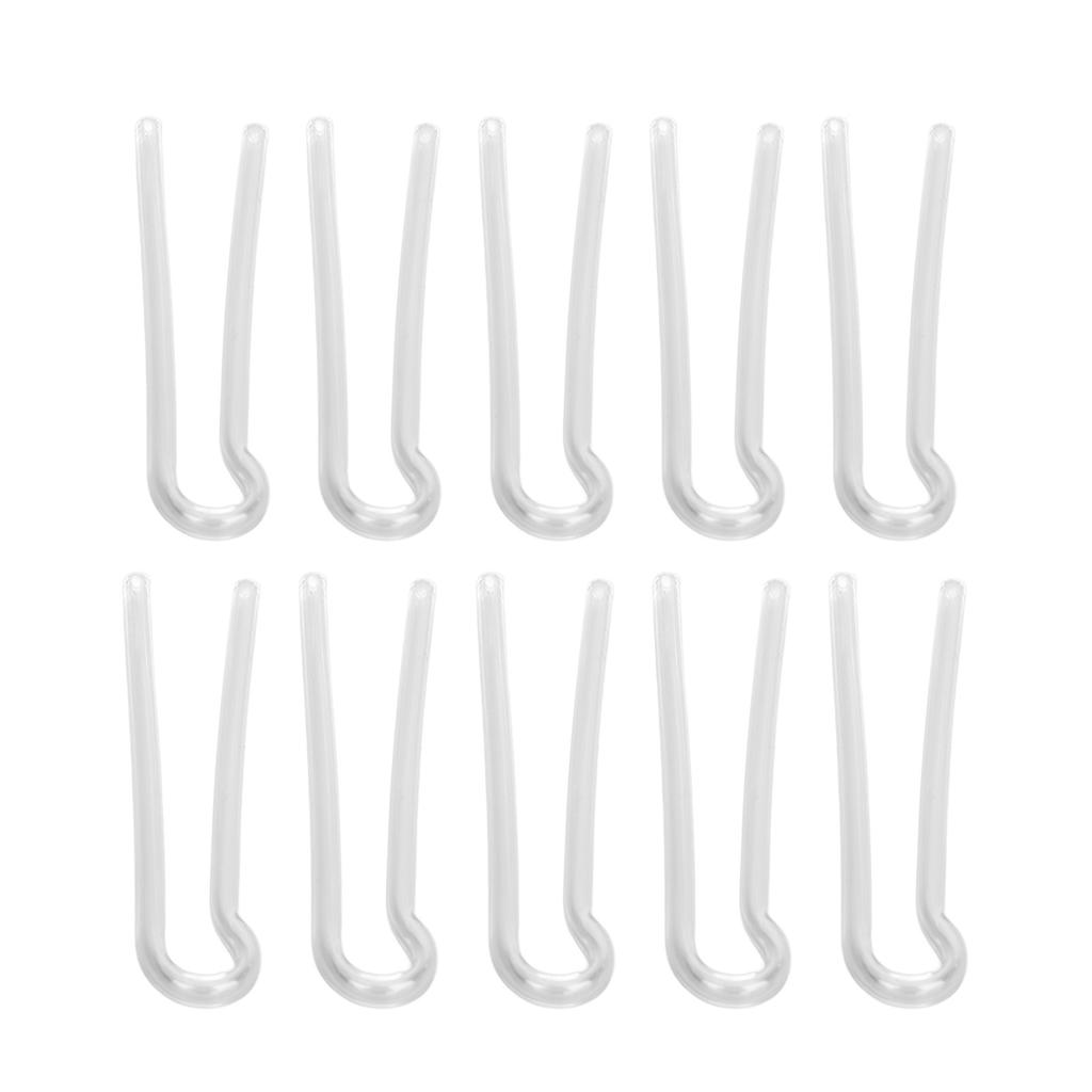 10PCS Sound Aid Tubes Replacement Easy Installation Accessory Silicone Preformed Earmold Tube R