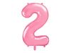 Balon Foliowy Cyfra "2" Różowy 86 Cm