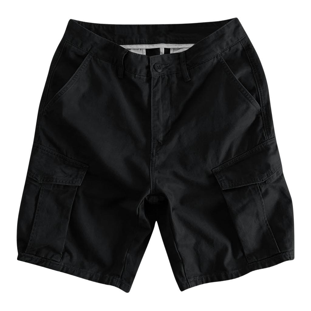 Men's Casual Work Pants With Multiple Pockets, Summer Sport Work Pants, Short Waist Pants, Five-pocket Pants