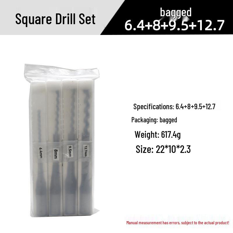 Industrial Grade Mortise Drill Bit - Steel Square Hole Opener for Woodworking