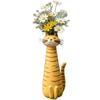 Handmade Quirky Cat Vase Creative Vase Cartoon Home Decor Ornament Gift