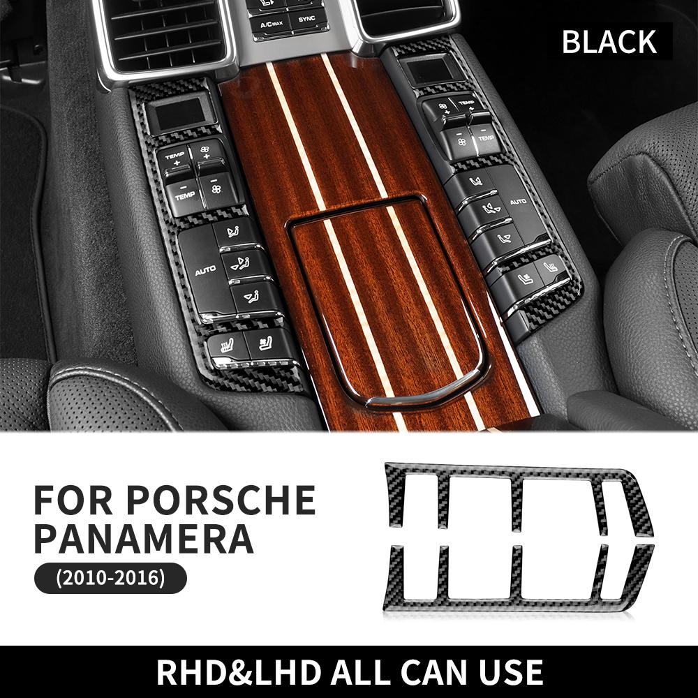 

Real Carbon Fiber Interior Trim For Porsche Panamera 2010 2011 2012 2013 2014 2015 2016 Rear Control Panel Sticker Decor