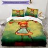 3pcs Duvet Cover Set (1*Duvet Cover + 2*Pillowcase, Without Core), Pippi Longstocking Print Soft All‑Season Bedding Set, Home Bedroom Decor Gift
