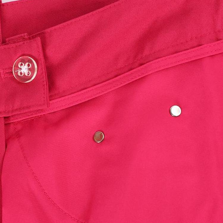 Nike Solid Color Zipper Button Brand Logo Print Straight Leg Casual Pants Women bottoms Magenta 587269-691