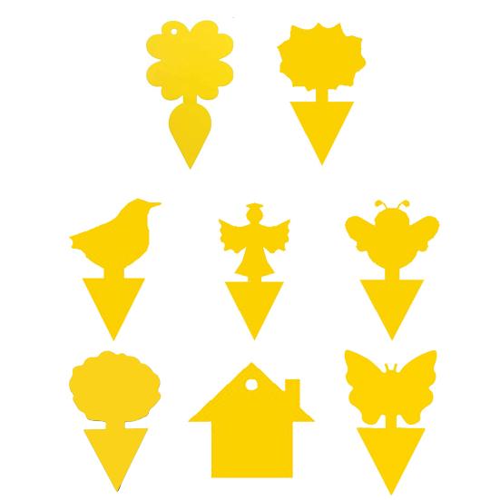 5Pcs Nützliche selbstklebende Sun-proof Fly Klebrige Haus Form Blattläuse Falle Haushaltswaren