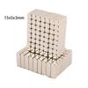 10/20/50 peças Ímãs em Tira 15x5x3mm, Base Magnética Longa para Displays de Artesanato, Placas de Varejo, Projetos DIY, Quadro Branco