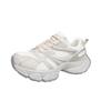 Thick-soled heightening dad shoes women's spring new casual soft leather mesh breathable small sneakers