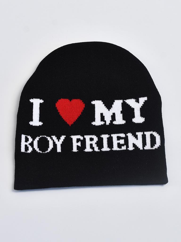 Knitting Beanies Hat Men Female Y2K Printing Street Skullies Hat Fashion Hundred Take Cold Cap