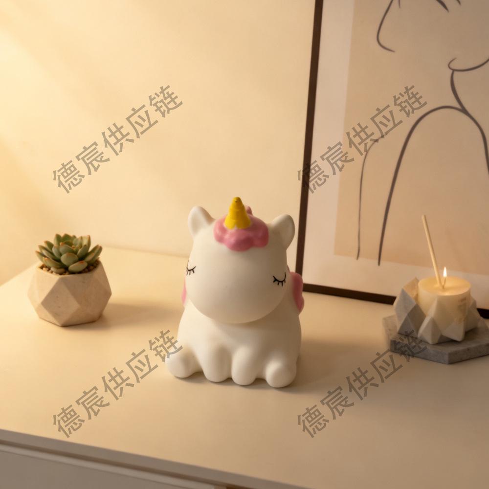 Enamel Little Horse Night Light Ornament for Children's Room - Festival/Birthday Gift Display