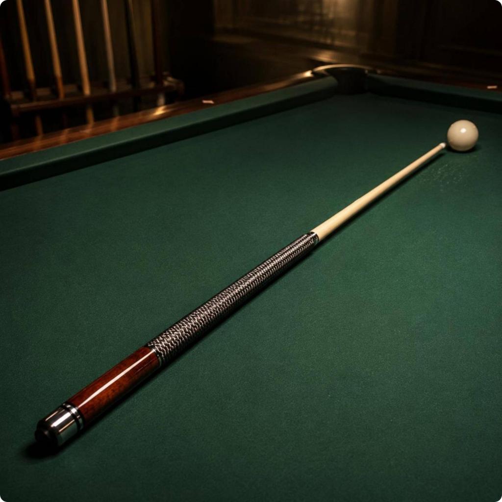 Billiards Cue Wood Shaft Pool Stick Balanced Taper Home Training Gear for