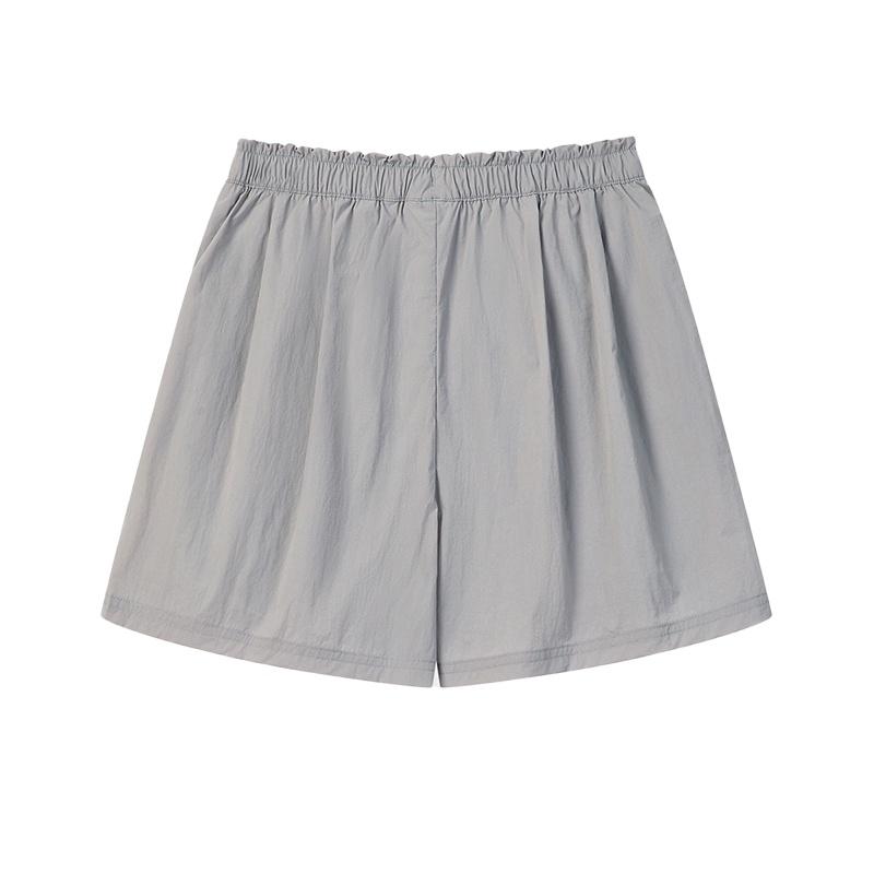 FILA Original Simple Solid Color Versatile Cool Touch Casual Shorts Women shorts Gravel-Gray F11W629808FGY
