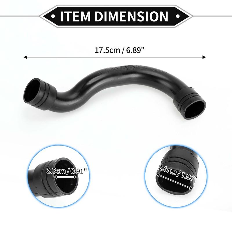 X Autohaux Car Intake Hose Compatible for Mercedes-Benz W271 W204 W212 C207 09-16, Air Intake Hose Black No.2710901929