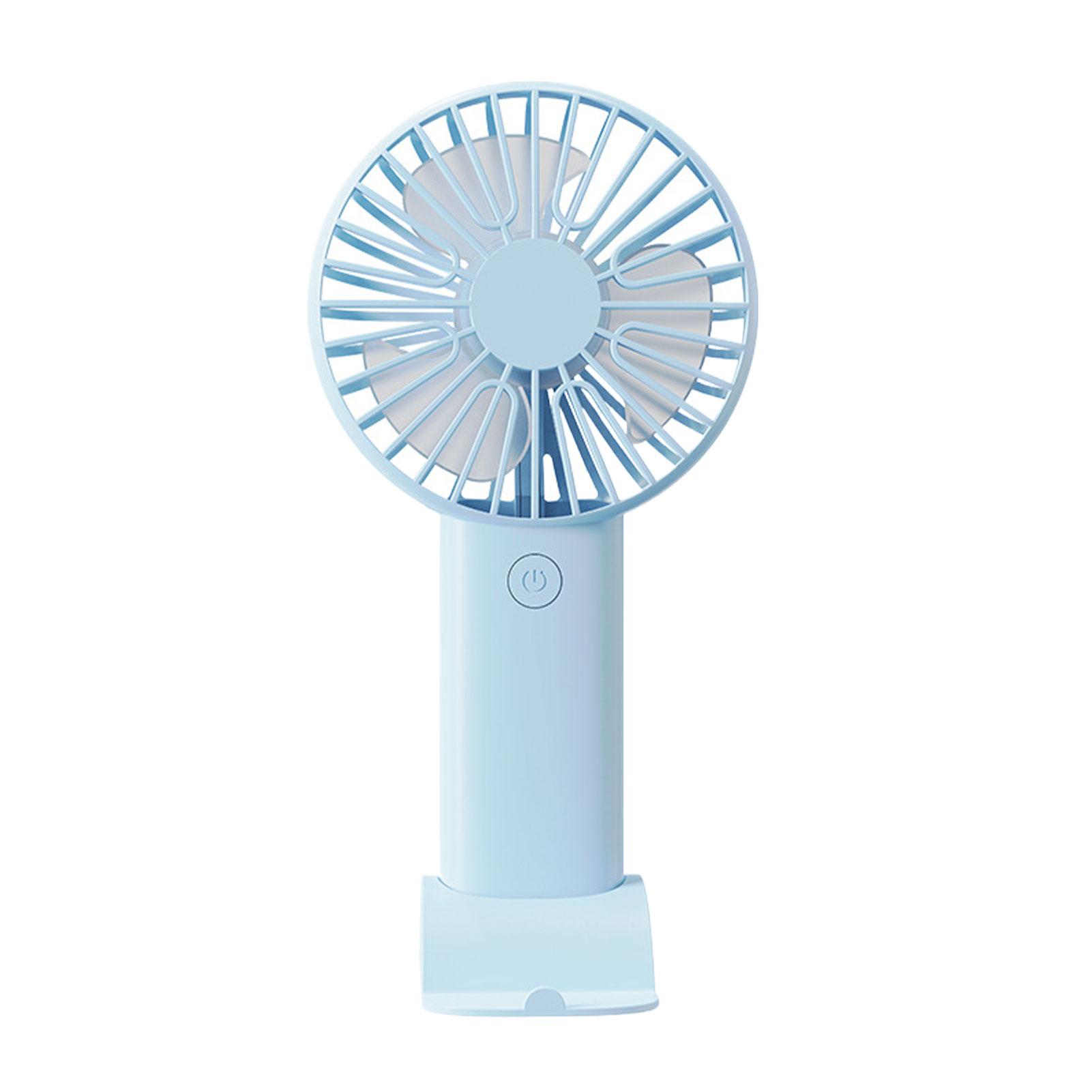 

Portable Fan Office Desktop Multifunctional Folding Headed Small Electric Fan USB Mini Portable High Wind Pocket Fan небесно-голубой