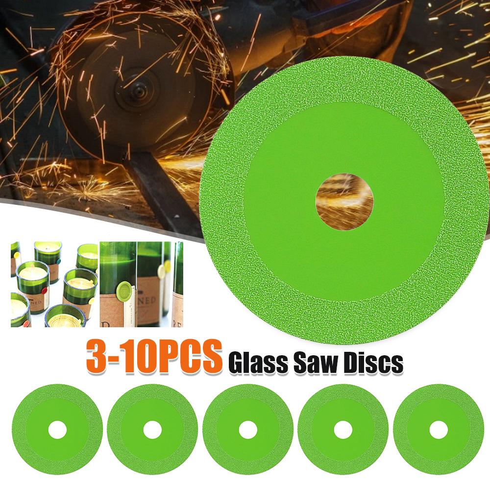 3-10PCS 22mm Glass Cutting Disc 100mm Diamond Marble Saw Blade Jade Crystal Wine Bottles Grinding Cutting Grinding Disc Tool