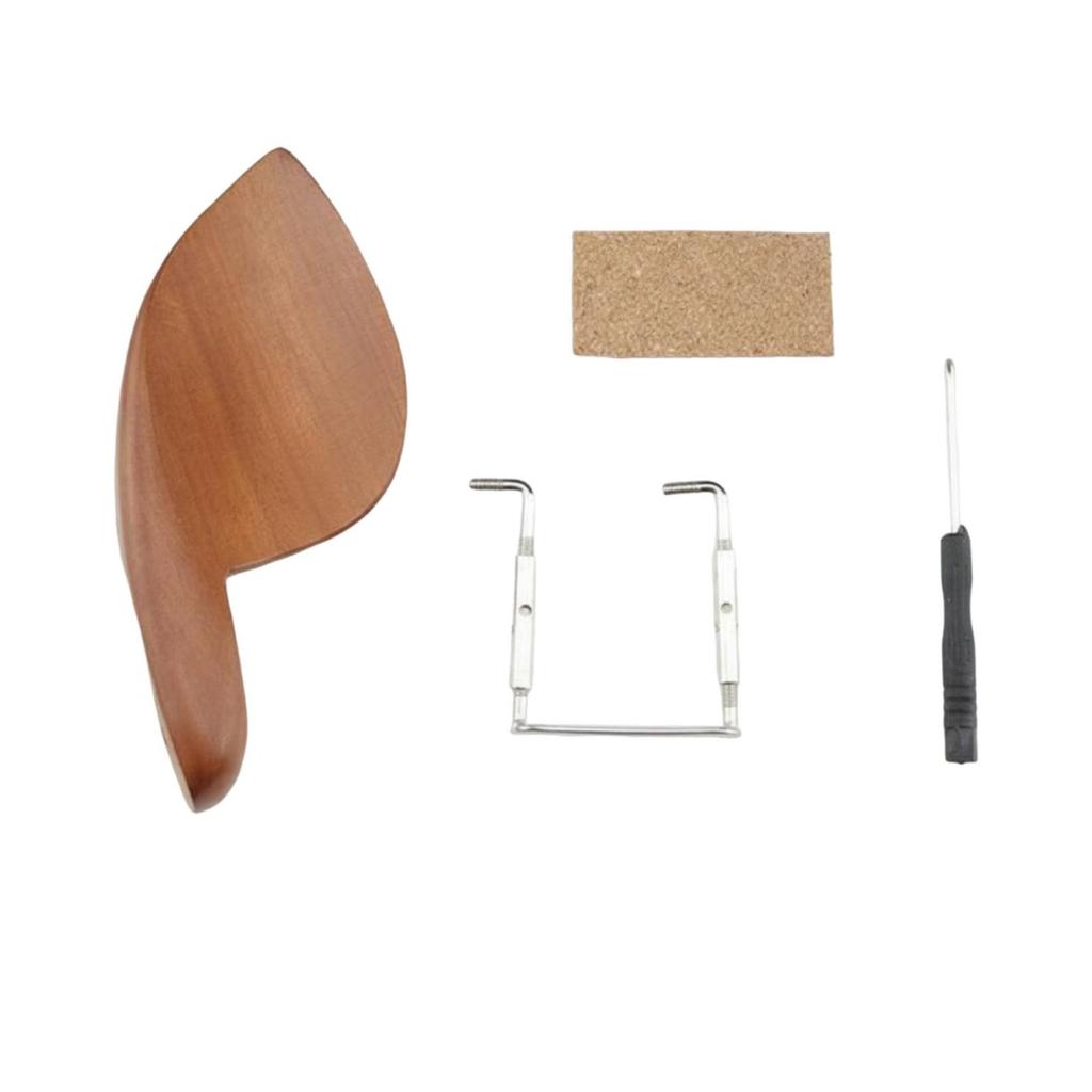 Violin Chin Rest Premium Material Violin Chinrest Kit Wooden Jaw Rest Long-Lasting Musical Instrument Accessory Sturdy Wood