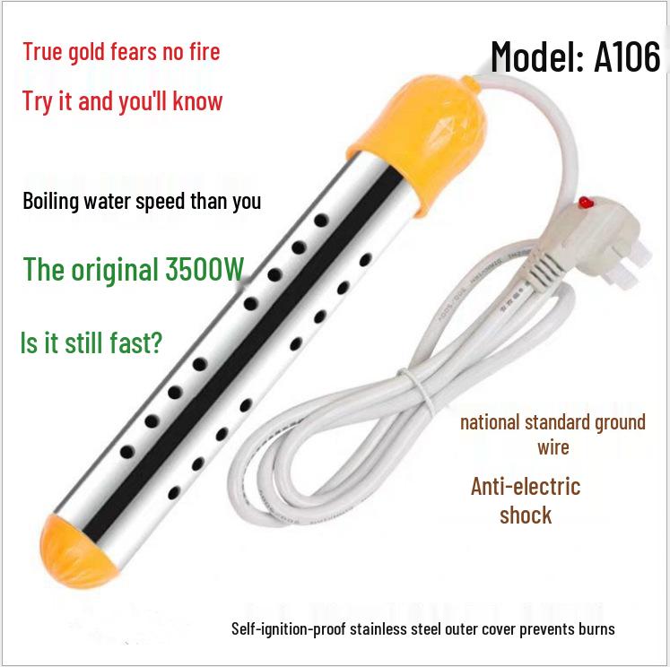 Quick and Safe Electric Heating Rod with Auto Power Off for Dormitory or Home Use