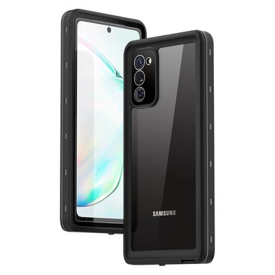 Wodoodporny do Samsung Galaxy S21 Ultra Plus Note 20 Ultra 5G pokrowiec miękki, przezroczysty, pyłoszczelny pokrowiec do nurkowania 360 pełny telefon Coque Fundas