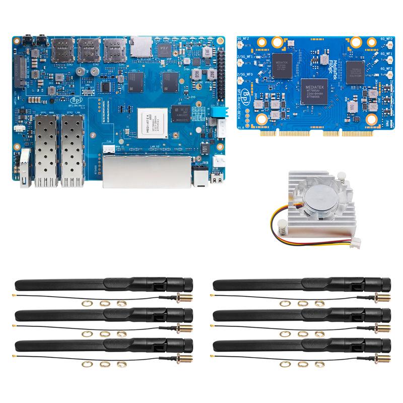 Banana Pi R4 Router Board: MediaTek MT7988 Quad-Core, 4GB RAM