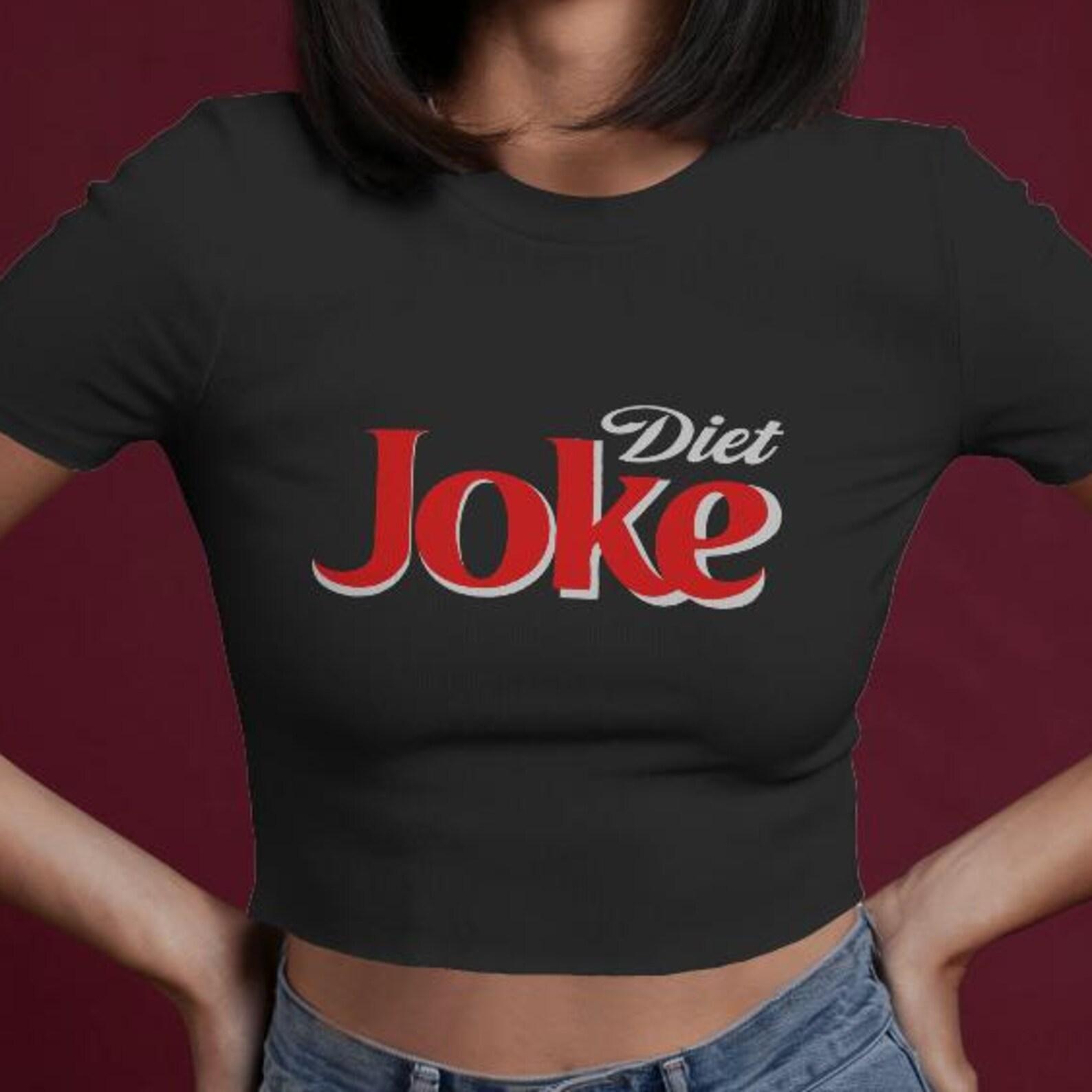 Diet Joke Funny Slogan Baby Tee - Women’s Y2K Cropped T-Shirt XL