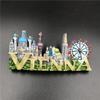 Austrian 3D Resin Fridge Magnet - Vienna & Salzburg Creative Souvenir
