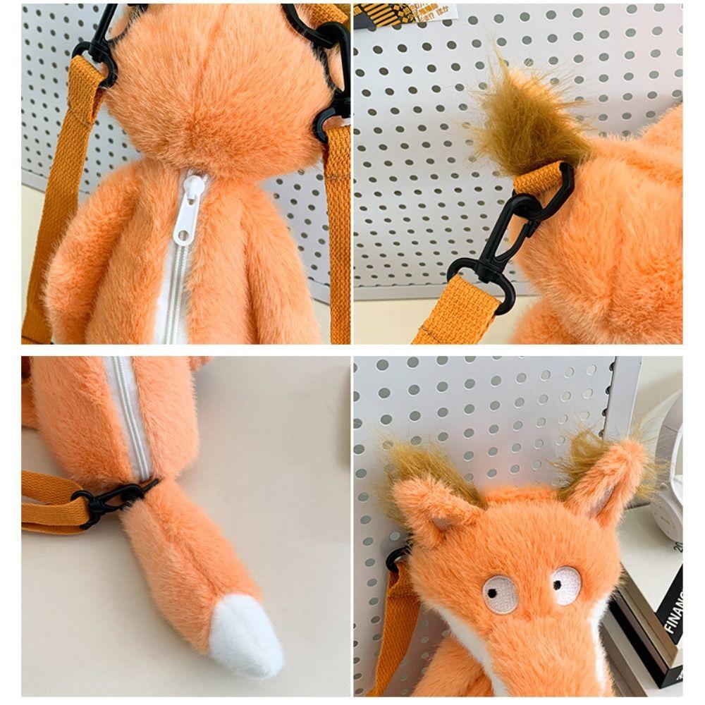 Crossbody Bag Shoulders Dual Use Knapsack PP Cotton Animal Doll Plush Schoolbag  Birthday Gift