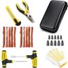 Professional Tire Plug Kit, Universal Tire Repair Kit with Plugs, Heavy Duty T-Handle Tool for Car, Truck, Motorcycle, Bike