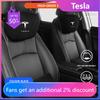 AMF1 For Model Y Juniper Tesla Model 3 Highland Model S Car Accessories Car Suede Headrest Car Pillow Waist Pillow 2020-2026