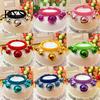 Cute Fashion Adjustable Nylon Dog Puppy Big Bells Collar Necklace Pet Supply