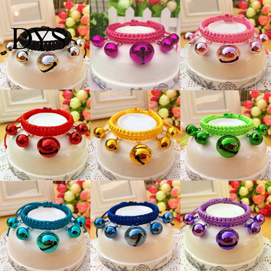 Cute Fashion Adjustable Nylon Dog Puppy Big Bells Collar Necklace Pet Supply