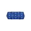 MCM Silver Tone Metal Hardware Faux Leather Tote Shopping Bag Mini Women Tote Bags Blue MWPFAMT081F001