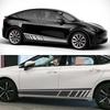 2 Stück Auto-Türseitenaufkleber für Tesla Model Y, Wasserdichte Vinylfolie, Auto-Dekoration, Styling-Aufkleber, Autozubehör, Exterieur