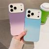 Gradient Hautgefühl Stoßfeste Schutzhülle für iPhone 17 Pro, 16 Pro Max und 15/14 Modelle mit großem Fenster.