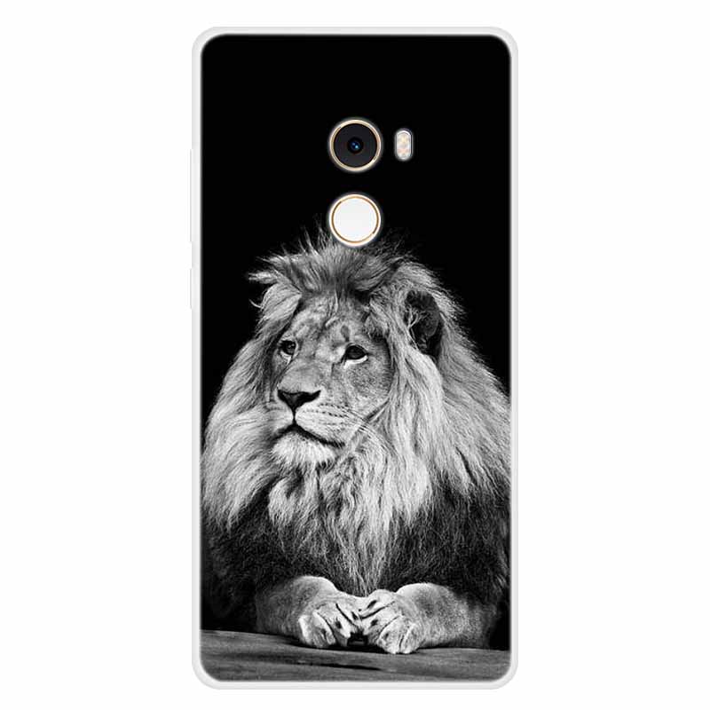 For Xiaomi Mix 2 Case Luxury Soft Silicone Back Cover Case For Xiaomi Mi Mix2 MDE5 Coque TPU Cartoon Bumper Funda Cute Shell