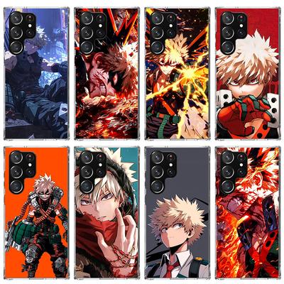 Bakugou Katsuki MHA My Hero Phone Case For Samsung Galaxy S26 S25 Edge S24 S23 Ultra S22 Plus S21 S20 FE Soft TPU Back Cover Fun