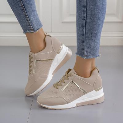 Sommer Dicke Sohle Schräge Freizeit Sport Mesh Damen